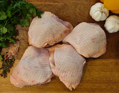 Pasture-Raised Chicken Thighs (Bone-in, Skin-on)